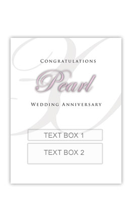 Pearl Anniversary Personalized Gift Wine