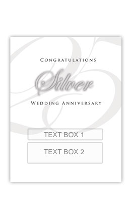 Silver Anniversary Personalized Gift Wine