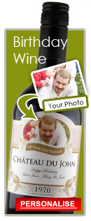 Birthday Present Personalised Wine