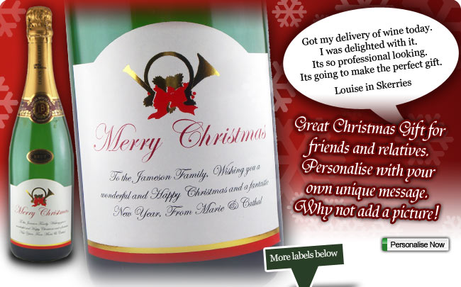 french horn label christmas gift for friend