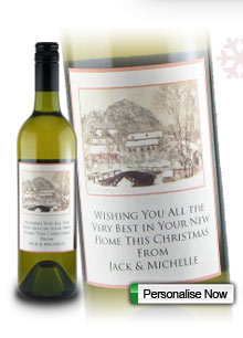 wintry monet christmas label gift for mother