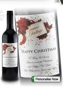 bow and pine label nice christmas gift for father