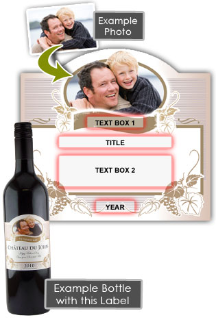 Father Personalised Fathers Day Gift Wine