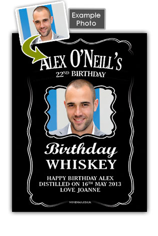 40th Birthday Gift Mock Personalized Whiskey Label