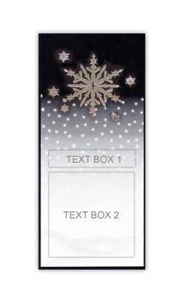 Crystal Personalized Christmas Wine Label