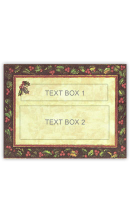 Holly Personalized Christmas Wine Label