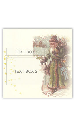 Saint Nick Personalized Christmas Wine Label