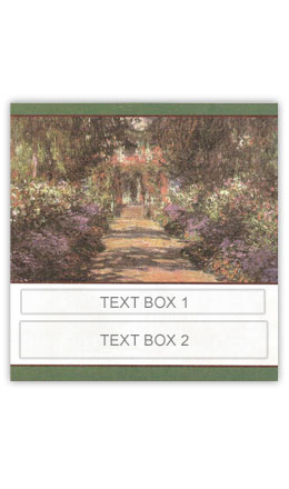 Giverny Garden Personalized Gift Wine Label