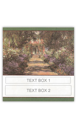 Giverny Garden Personalized Gift Wine Label Giverny Garden Personalized Gift Wine Label