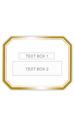 Gold Bevel Personalized Gift Wine Label Gold Bevel Personalized Gift Wine Label