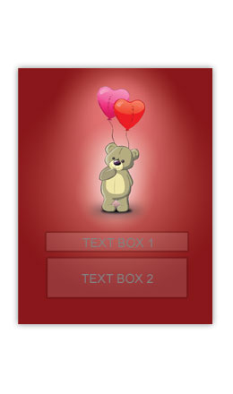 Valentines Love Bear Personalized Wine Gift Valentines Love Bear Personalized Wine Gift