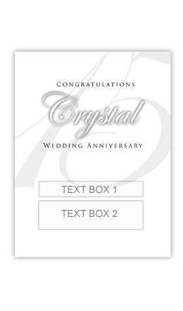 Crystal Anniversary Personalized Gift Wine - Click Image to Close