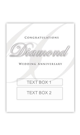 Diamond Anniversary Personalized Gift Wine - Click Image to Close