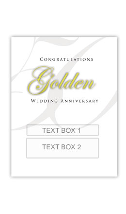 Golden Anniversary Personalized Gift Wine - Click Image to Close