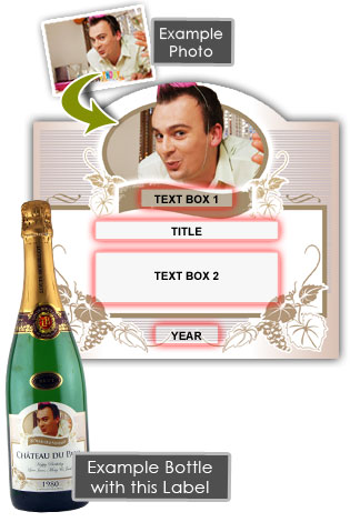 30th Birthday Present Personalised Birthday Champagne - Click Image to Close