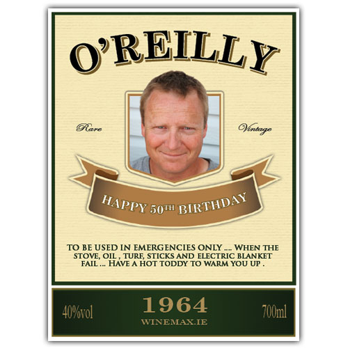 Irish Personalised Whiskey 70cl - Click Image to Close